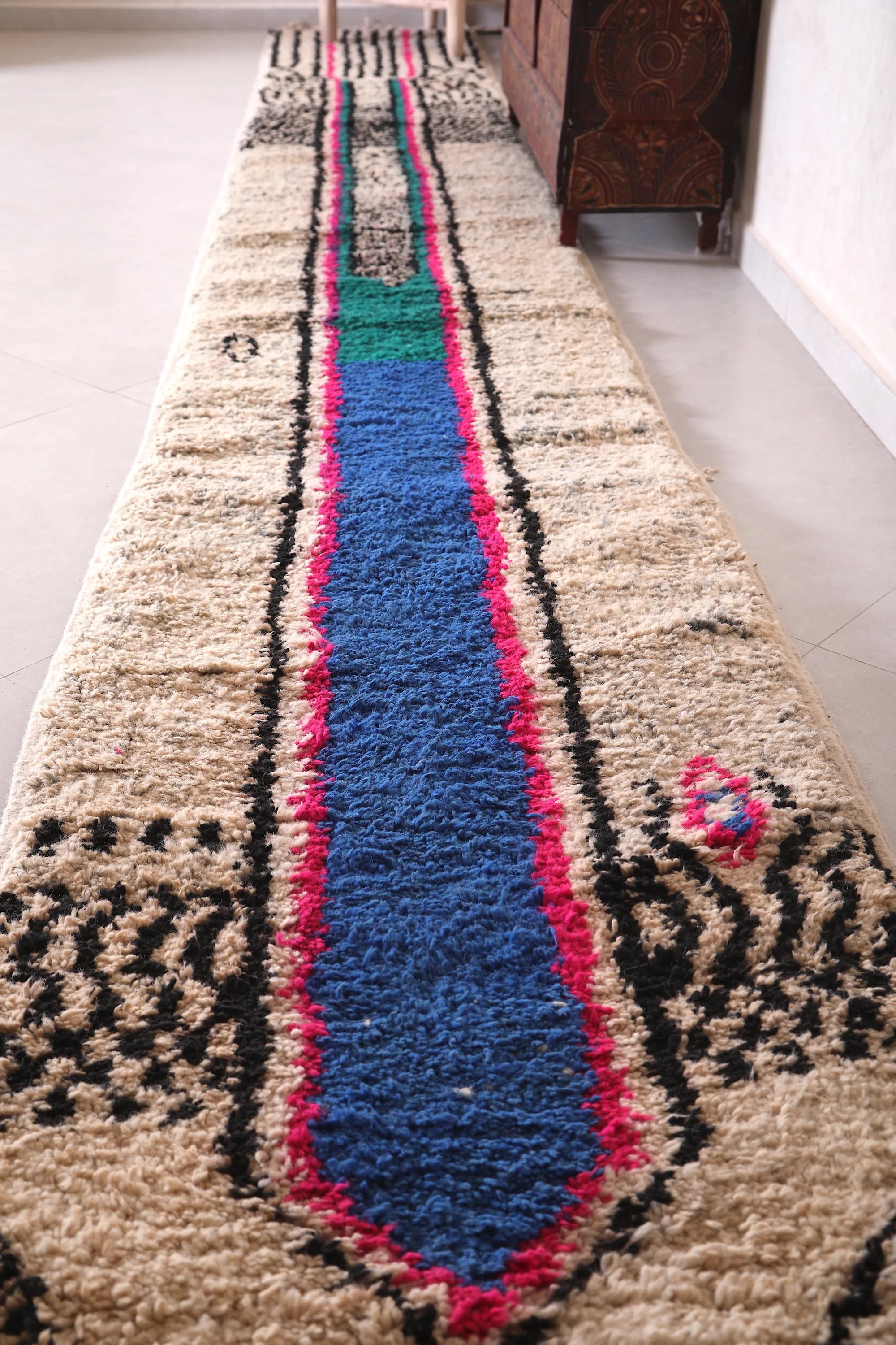 Runner handmade rug - custom moroccan berber carpet
