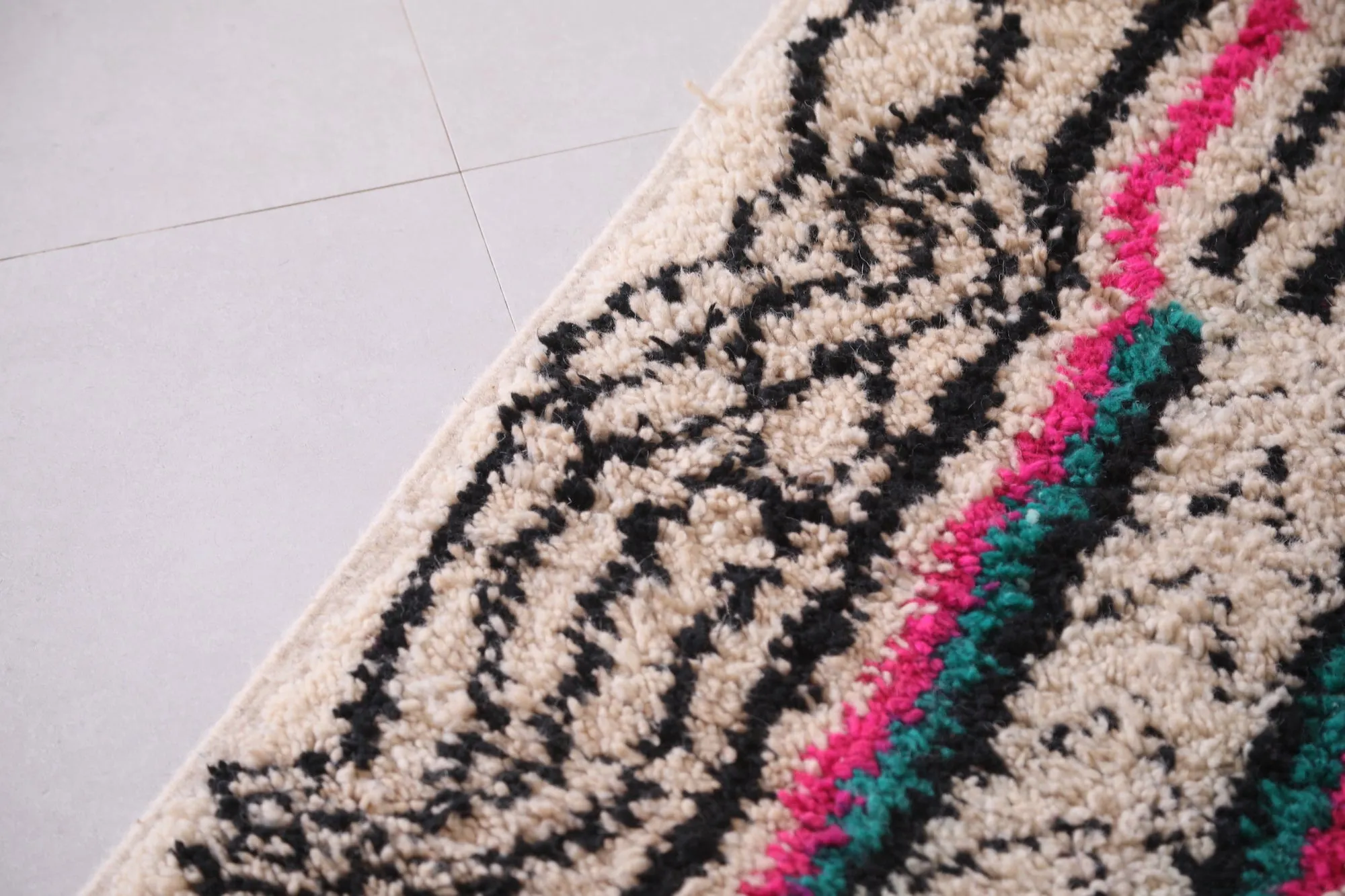 Runner handmade rug - custom moroccan berber carpet