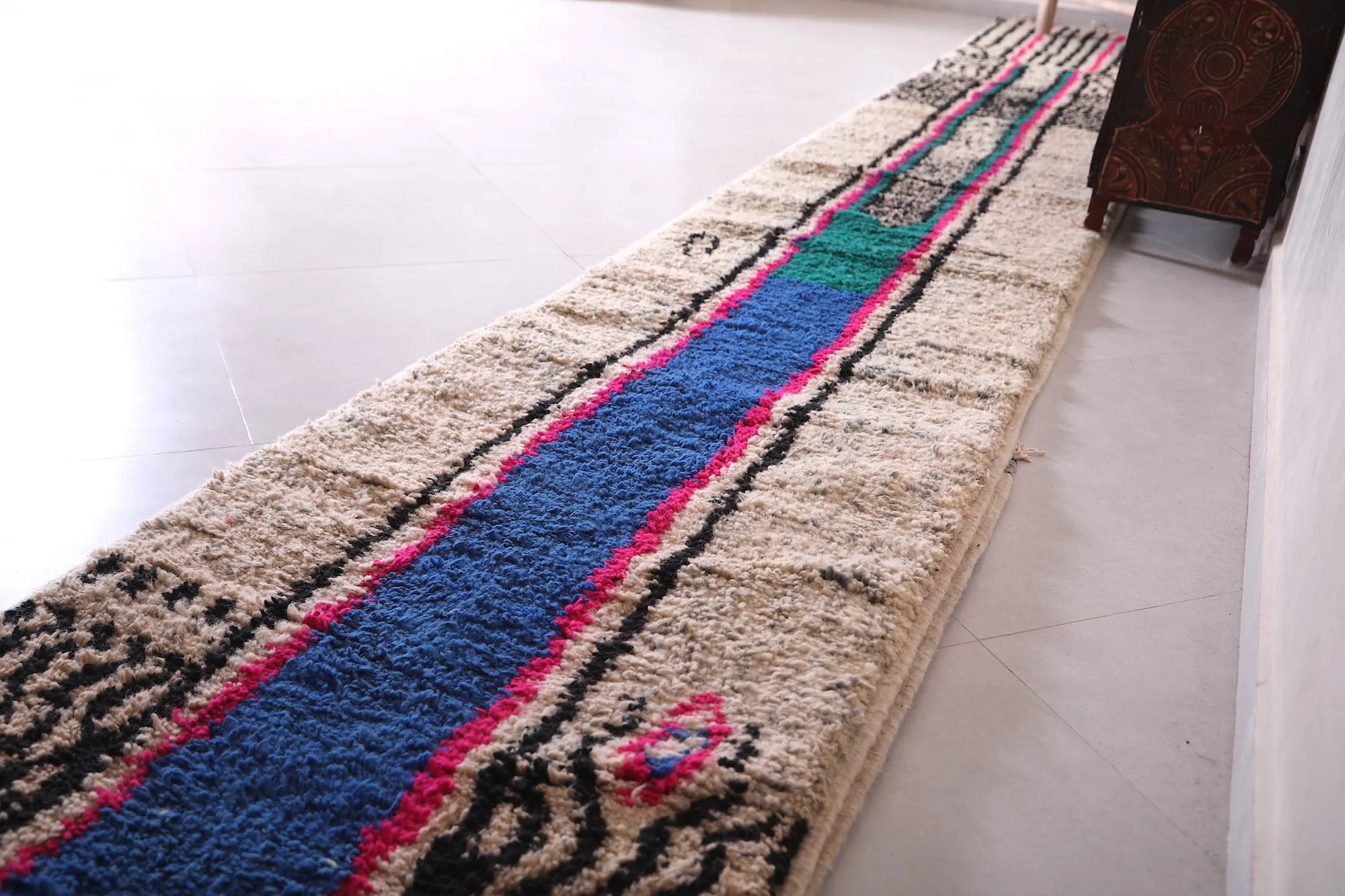 Runner handmade rug - custom moroccan berber carpet