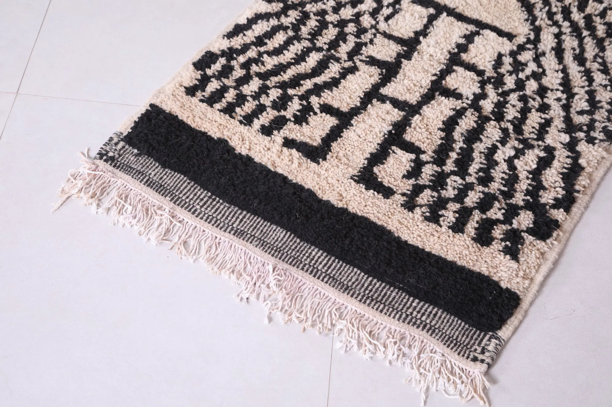 Runner handmade rug - custom moroccan berber carpet