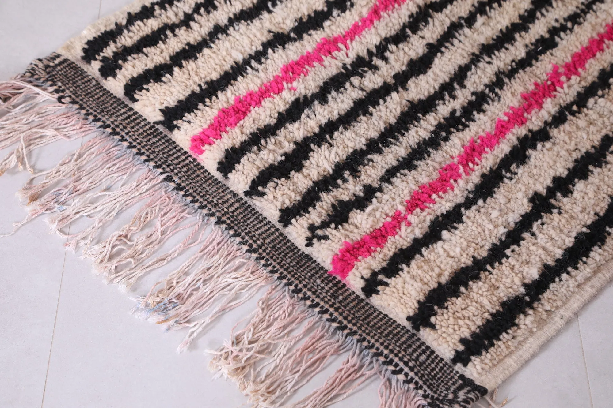 Runner handmade rug - custom moroccan berber carpet