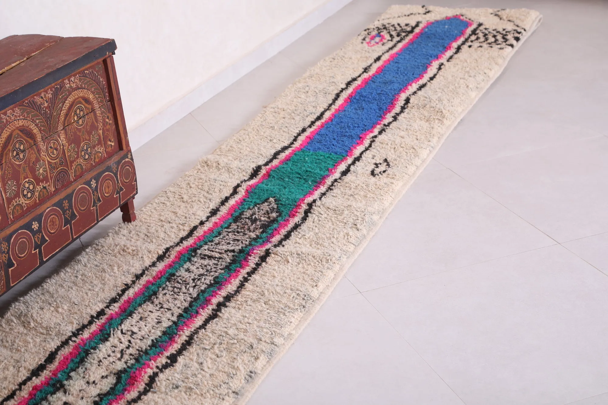 Runner handmade rug - custom moroccan berber carpet