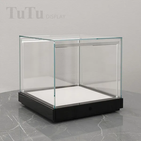 S135 Black Jewellery Countertop Display Case LED Light