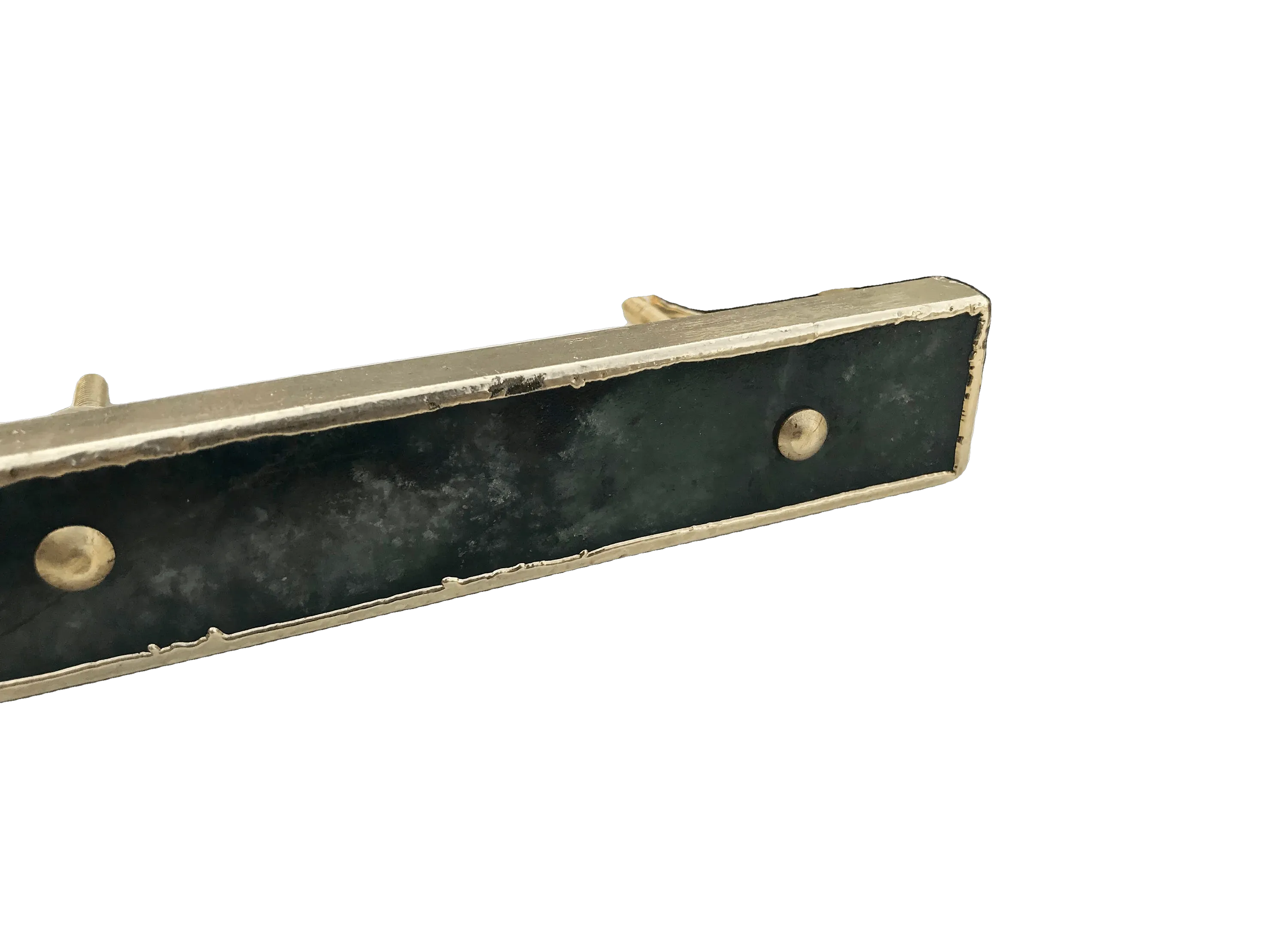 Sage Green Agate Cabinet Door Pull Handle - Set of 4