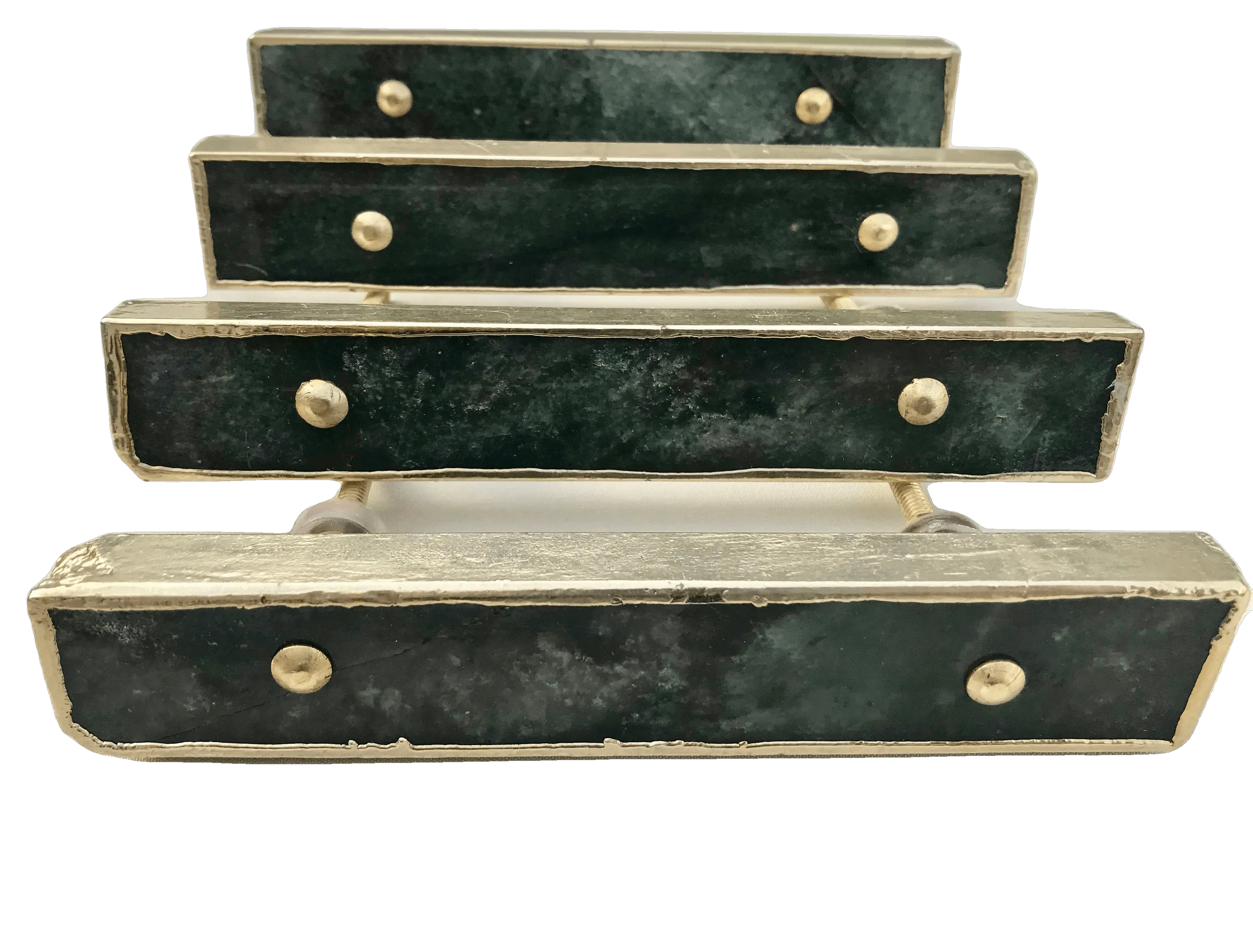 Sage Green Agate Cabinet Door Pull Handle - Set of 4