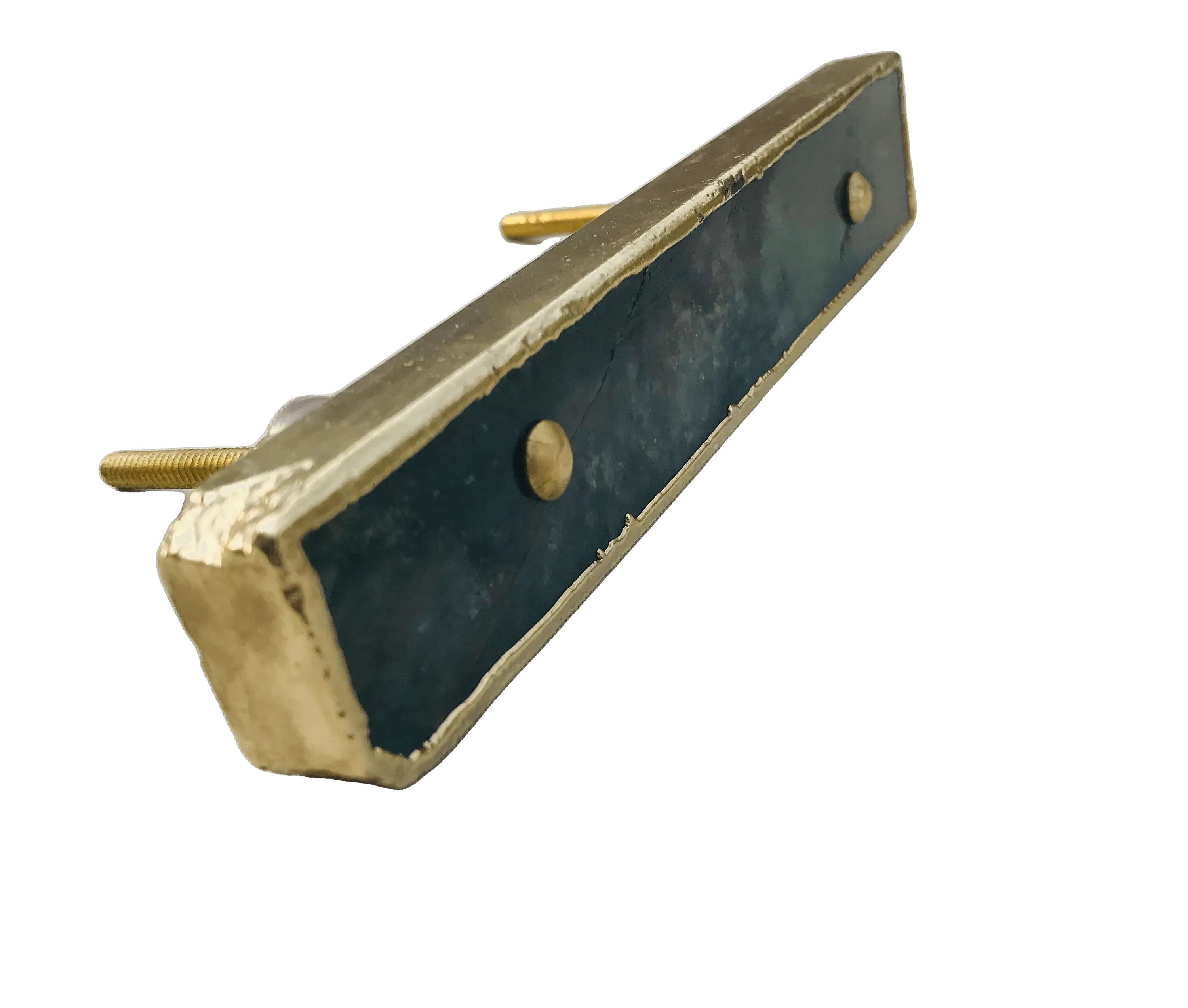 Sage Green Agate Cabinet Door Pull Handle - Set of 4