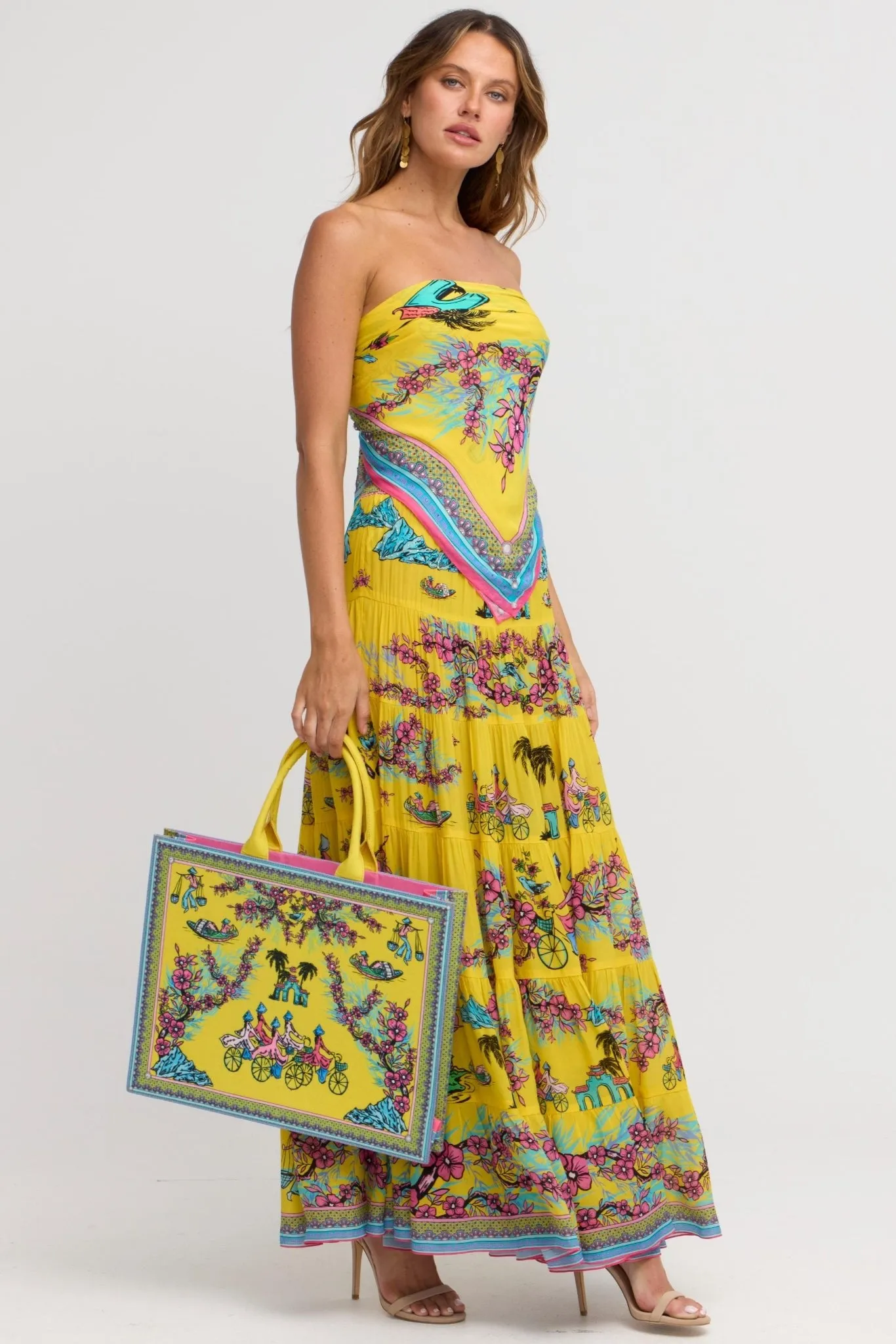 Saigon Sunsets Maxi Skirt