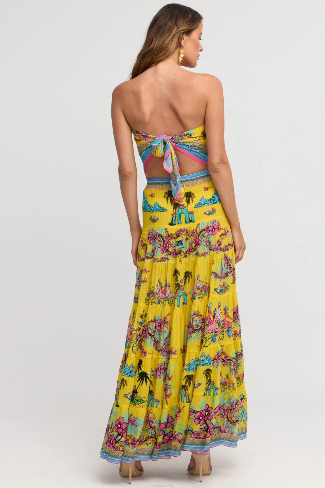 Saigon Sunsets Maxi Skirt