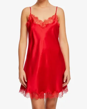 Sainted Sisters - Scarlett Silk Chemise - Scarlett Red