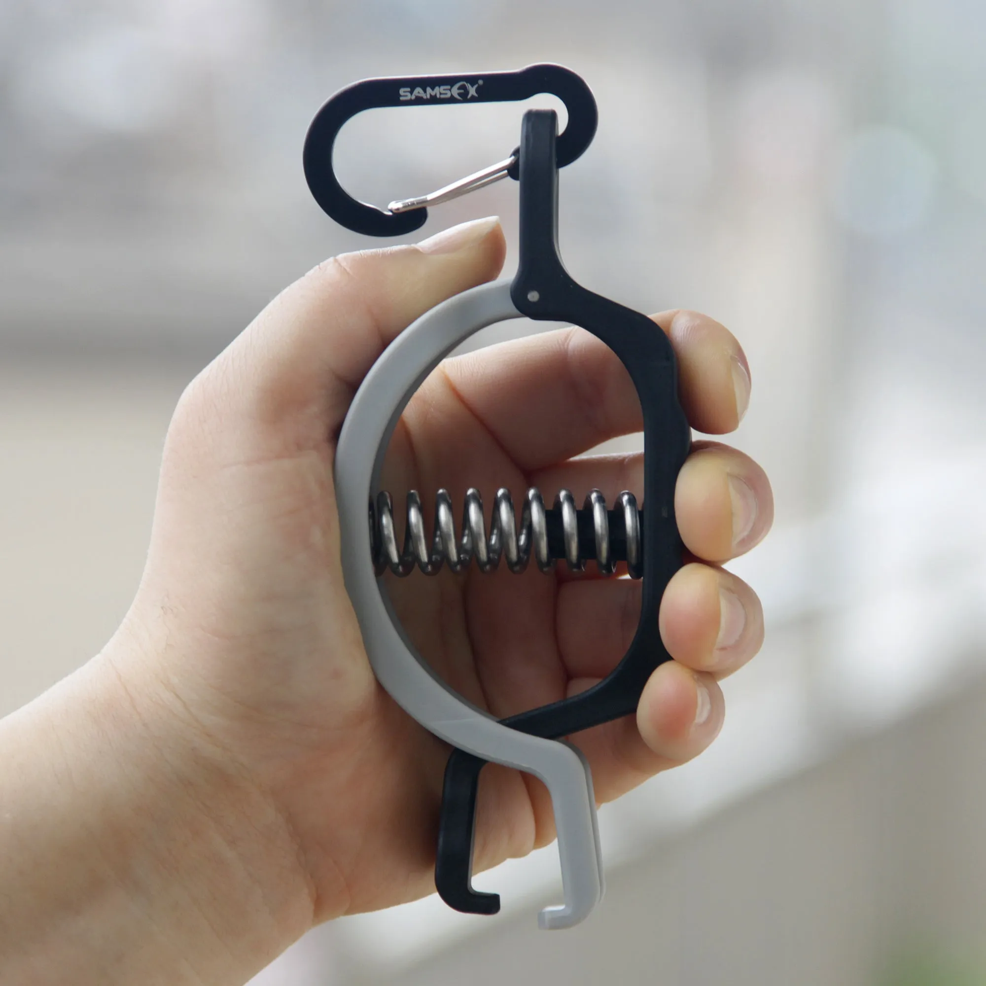 SAMSFX Fishing Mini Fish Lip Gripper and Mechanical Hanging Scale