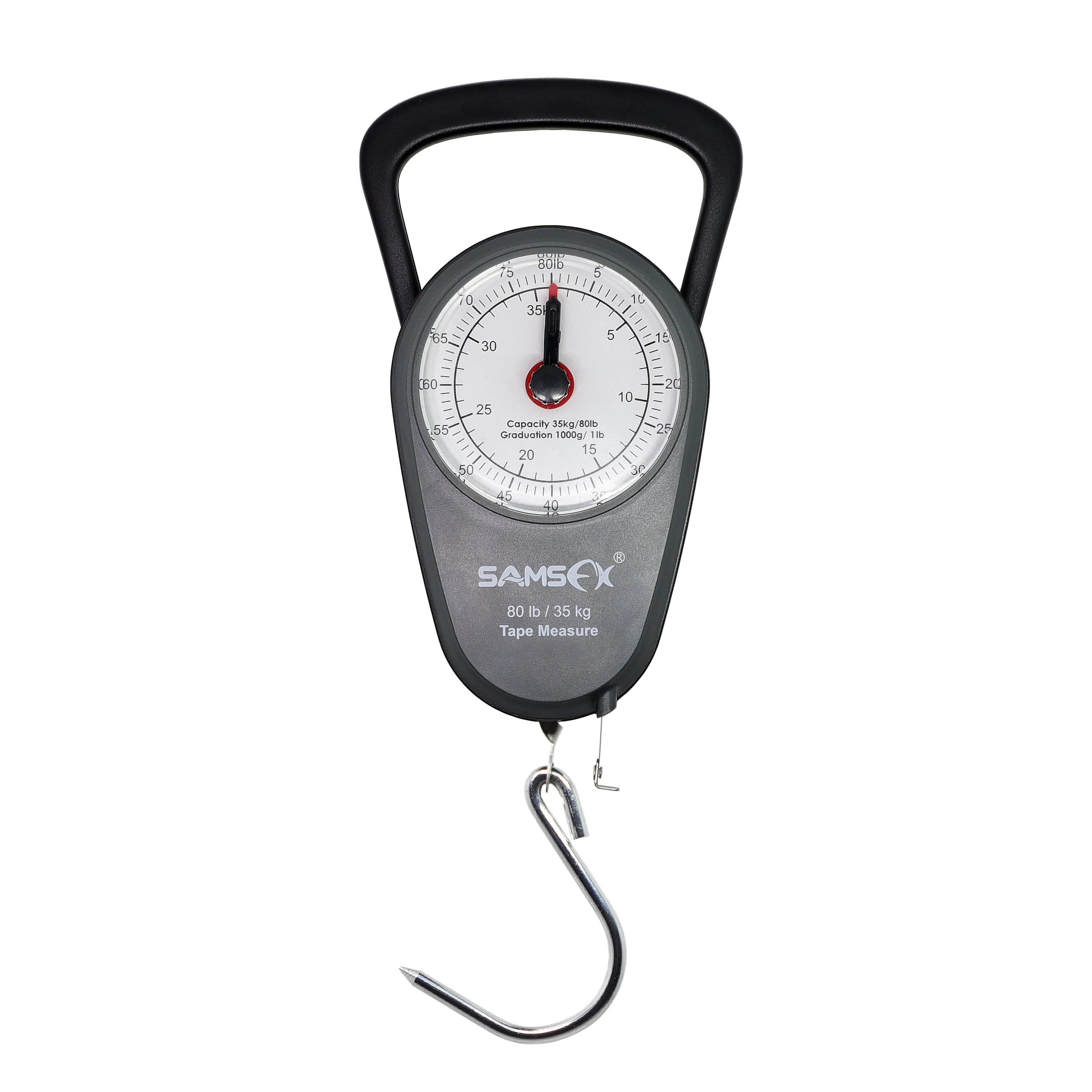 SAMSFX Fishing Mini Fish Lip Gripper and Mechanical Hanging Scale