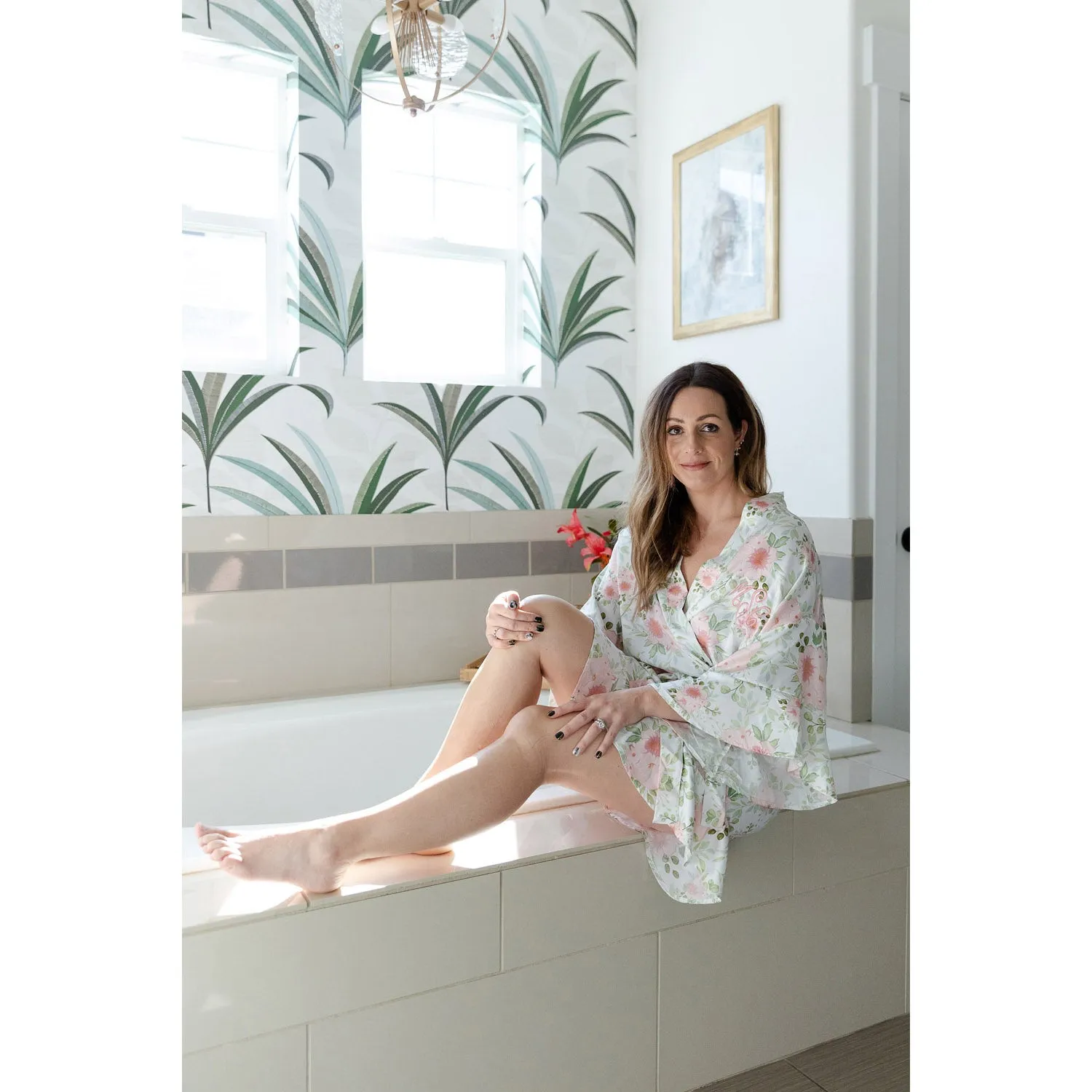 Satin Silky Monogrammed Robe - 3 Colors