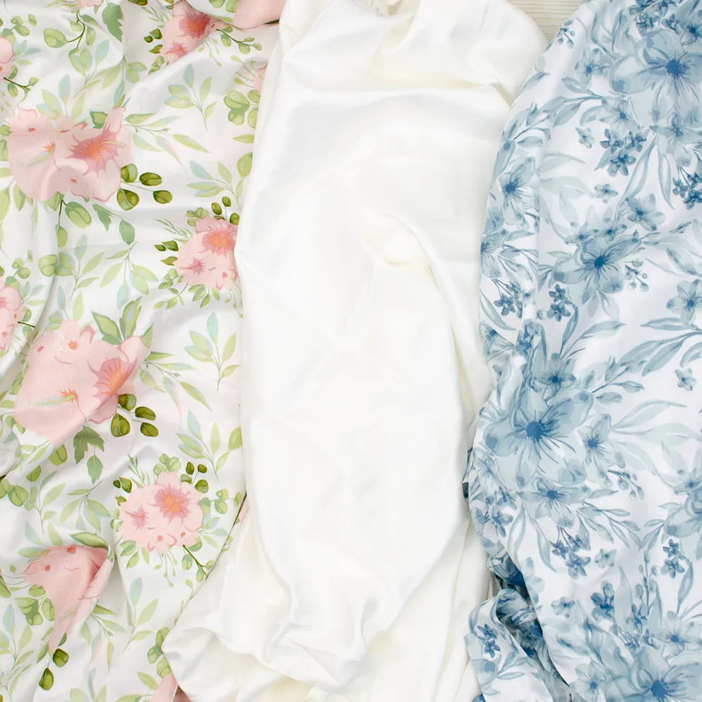 Satin Silky Monogrammed Robe - 3 Colors