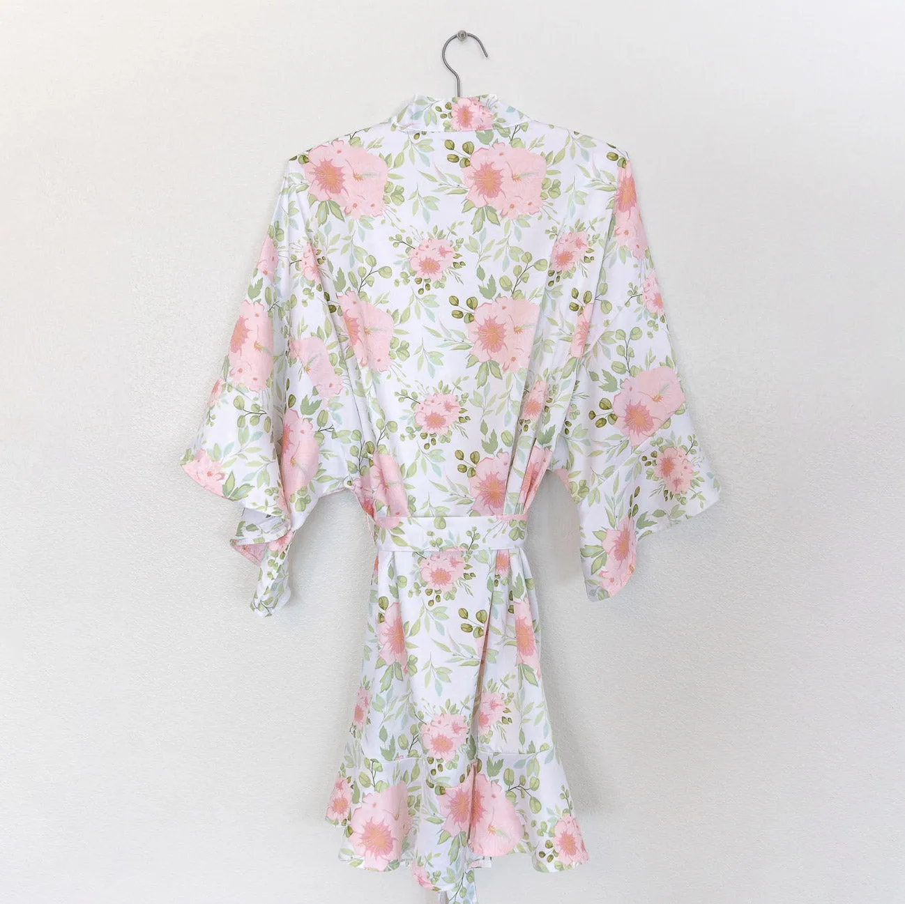 Satin Silky Monogrammed Robe - 3 Colors