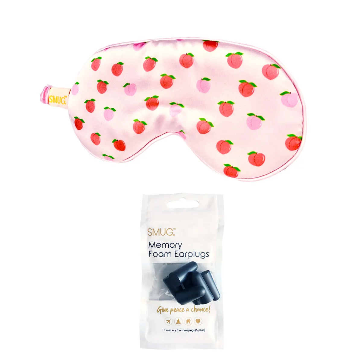 Satin Sleep Mask - Peachy Print