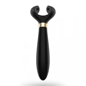Satisfyer Partner Multifun Vibrator 3 - Black Silicone Premium Multi Vibrator