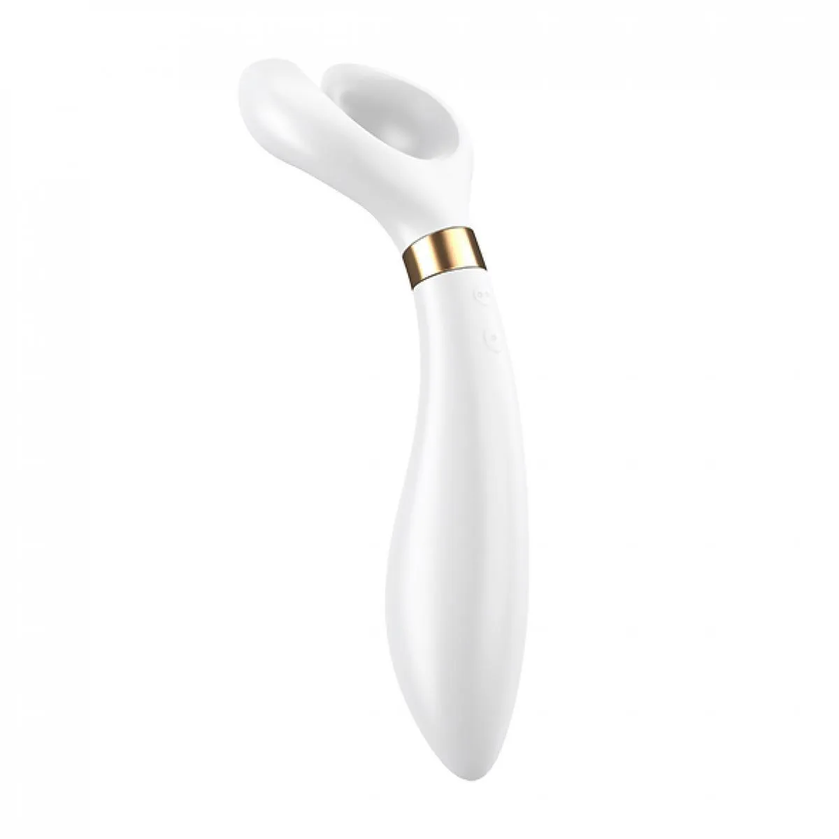Satisfyer Partner Multifun Vibrator 3 - White Silicone Multi-Use Vibrator