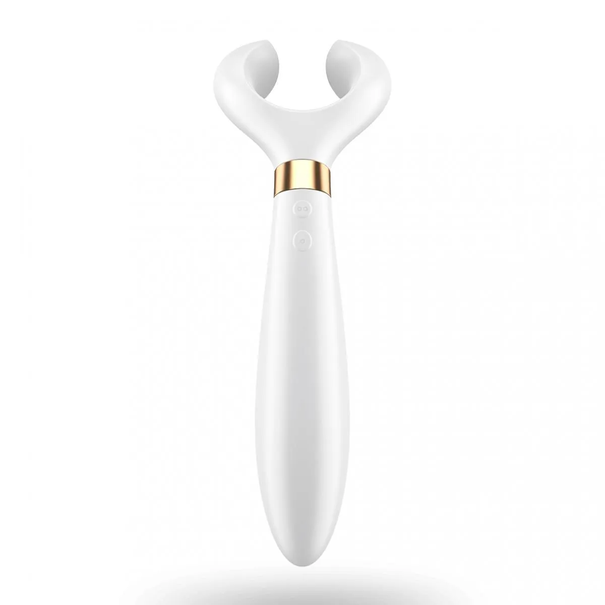 Satisfyer Partner Multifun Vibrator 3 - White Silicone Multi-Use Vibrator