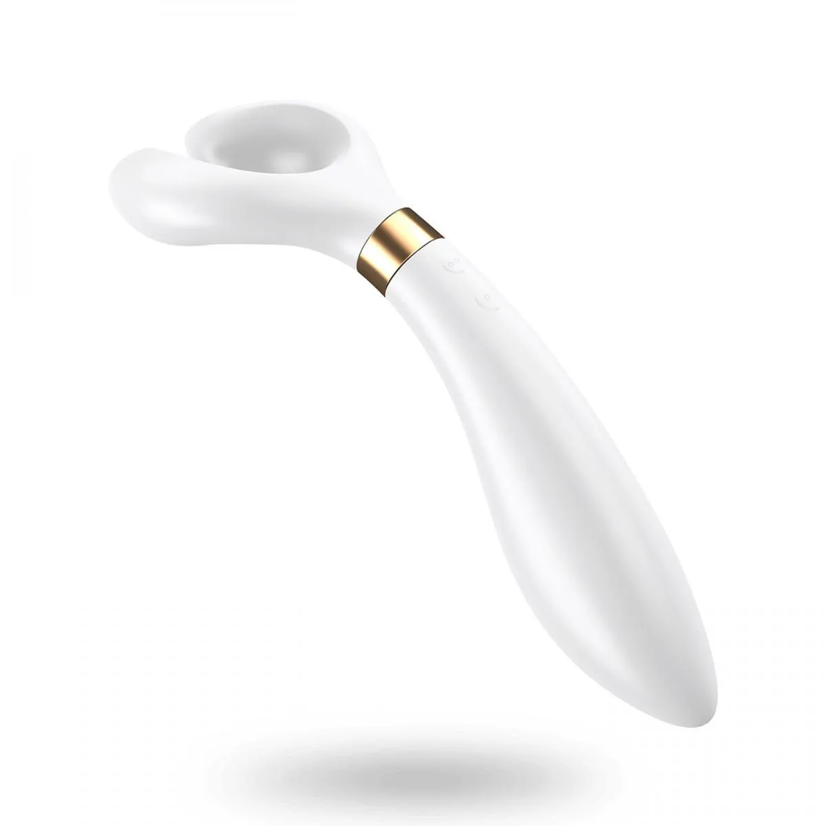Satisfyer Partner Multifun Vibrator 3 - White Silicone Multi-Use Vibrator