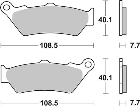 SBS 674HF Front/Rear Brake Pads