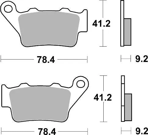 SBS 675LS Rear Brake Pads