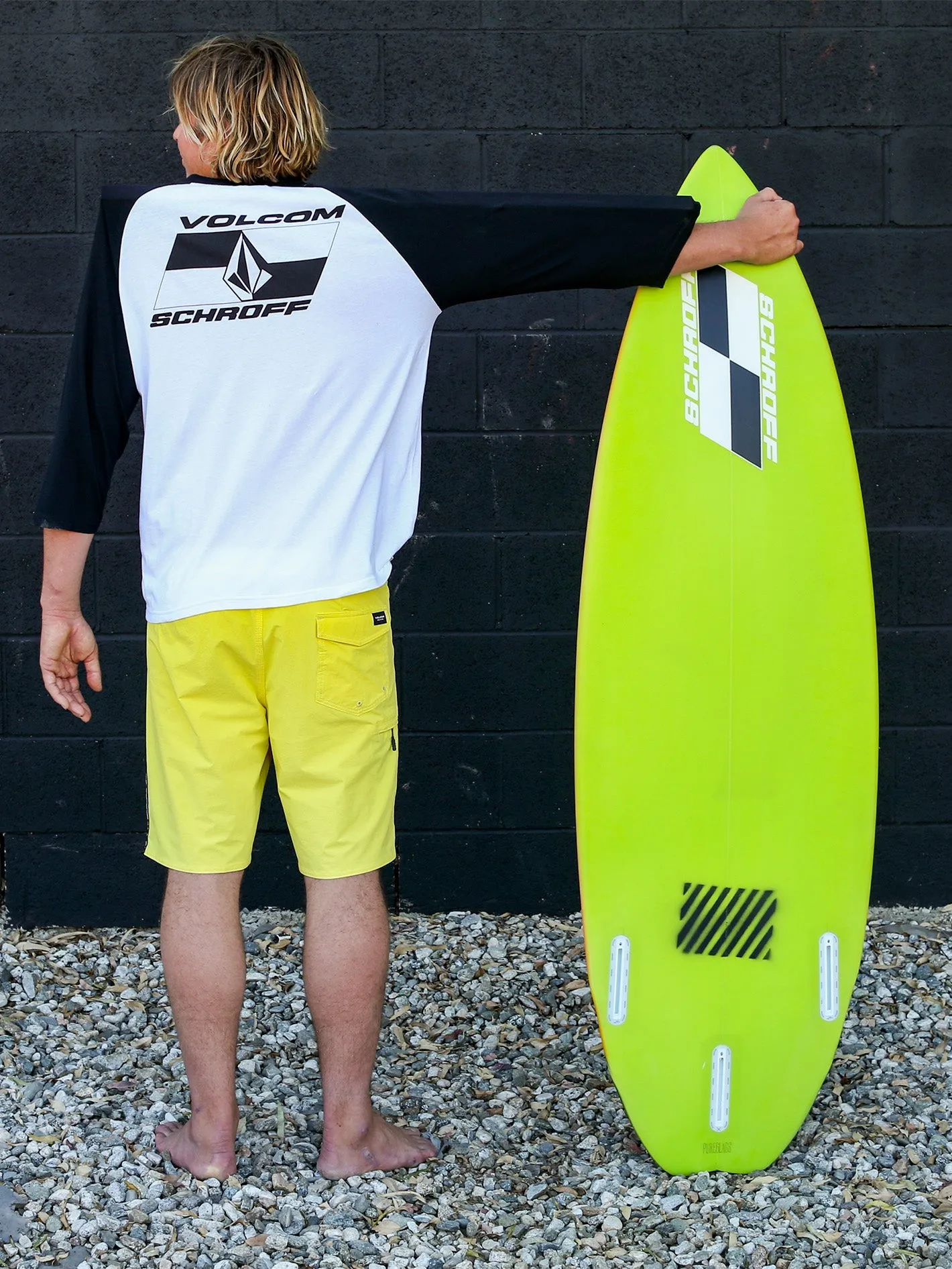 Schroff X Volcom Liberators 20" Boardshort - Blazing Yellow