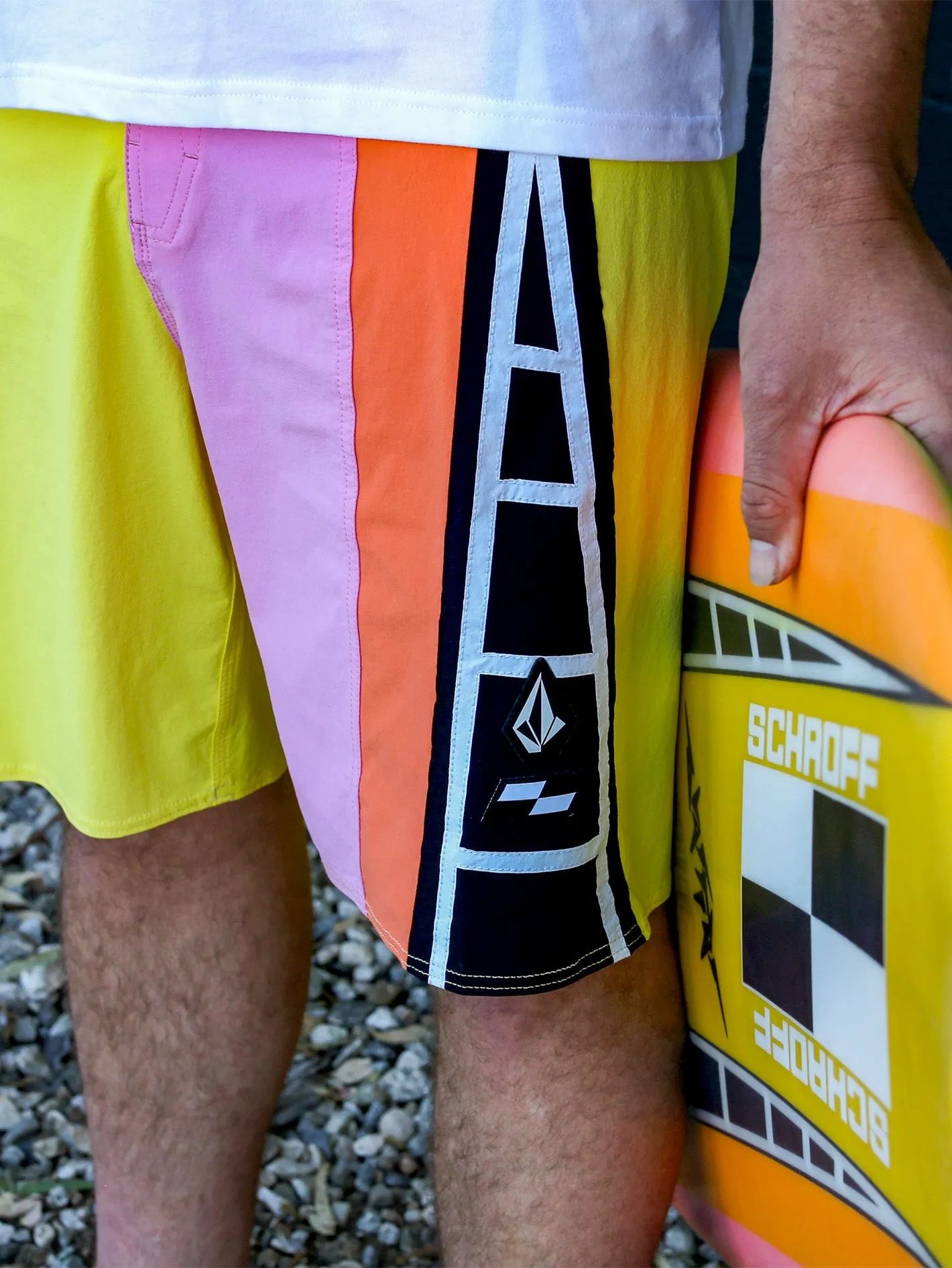Schroff X Volcom Liberators 20" Boardshort - Blazing Yellow