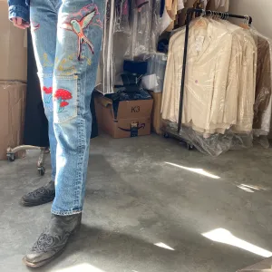 Scissortail Mushroom Vintage Levi's Jeans