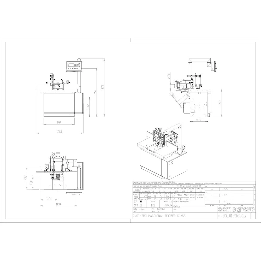 SCM L'invincibile TF 5 Fixed Spindle Shaper