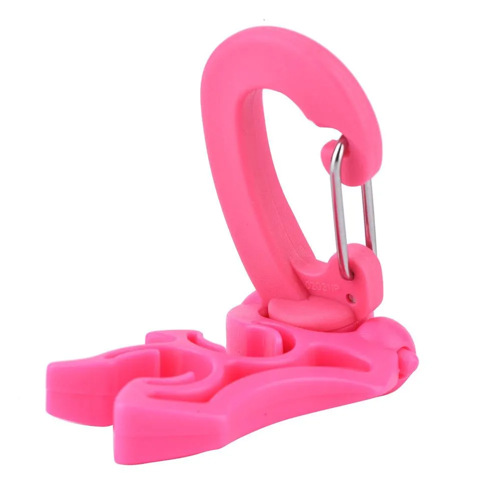 Scuba Diving Regulator Double BCD Hose Holder with Clip Buckle Hook