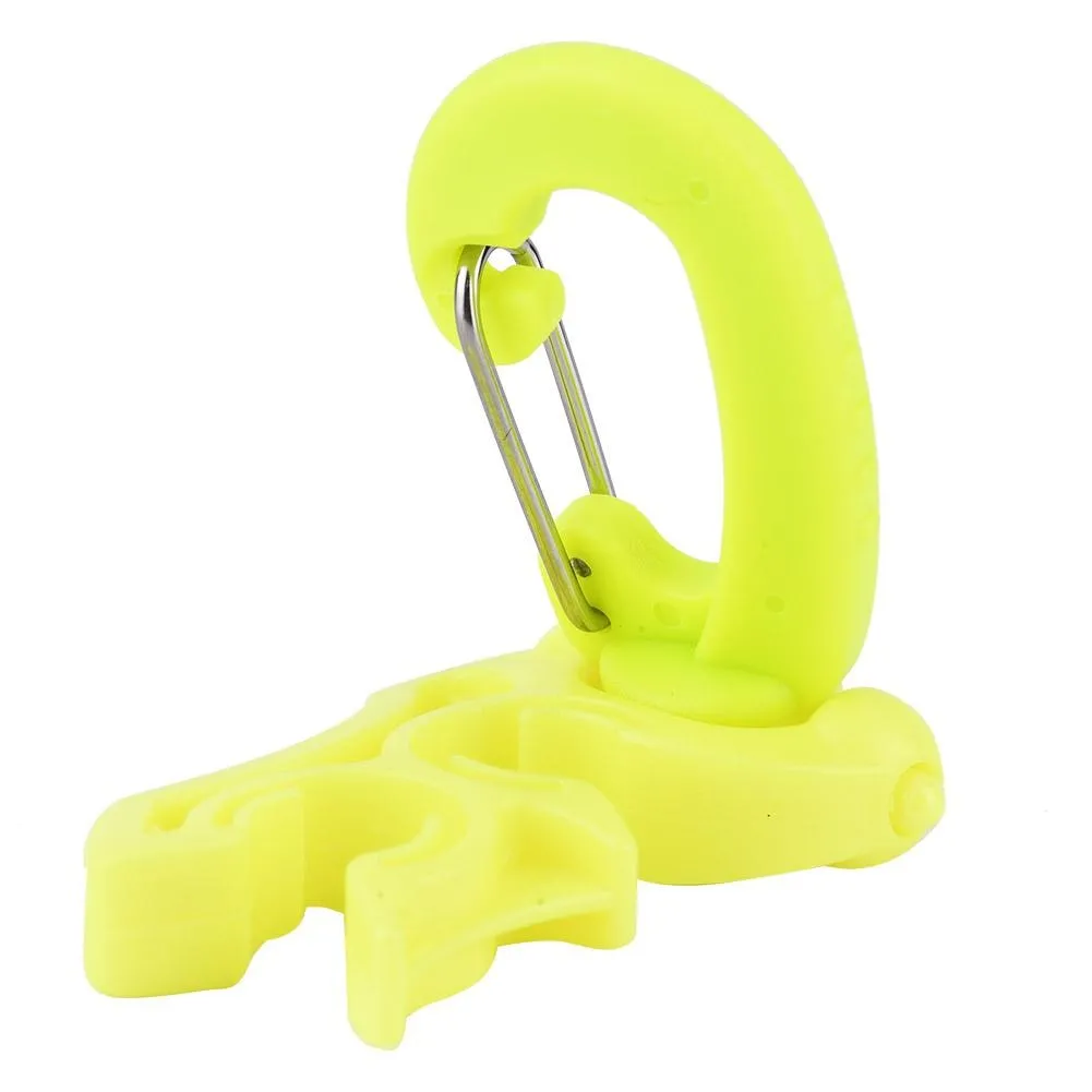 Scuba Diving Regulator Double BCD Hose Holder with Clip Buckle Hook