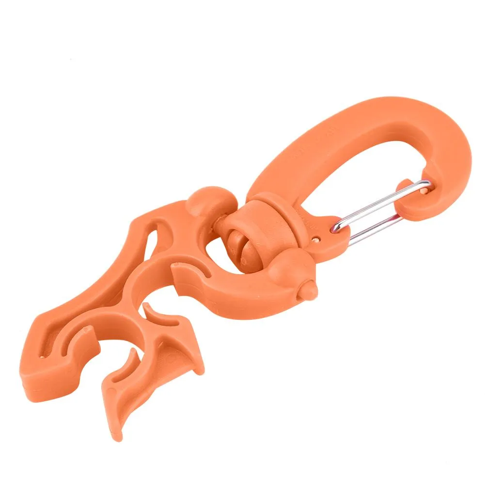 Scuba Diving Regulator Double BCD Hose Holder with Clip Buckle Hook