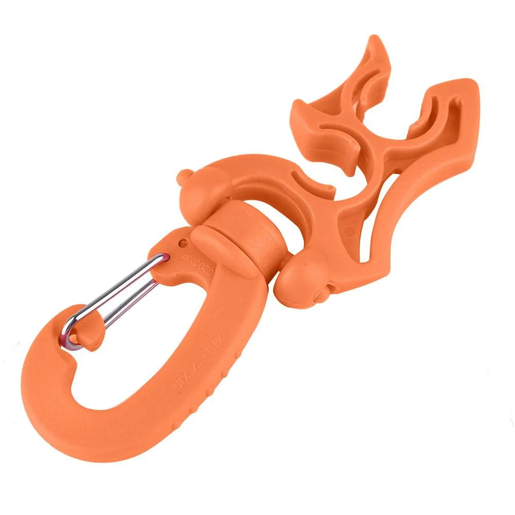 Scuba Diving Regulator Double BCD Hose Holder with Clip Buckle Hook