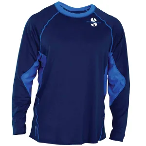 SCUBAPRO Men's Channel Flow UPF 50 Rash Guard Diving Shirt, Long-Sleeve, X-Large, Aegean Blue