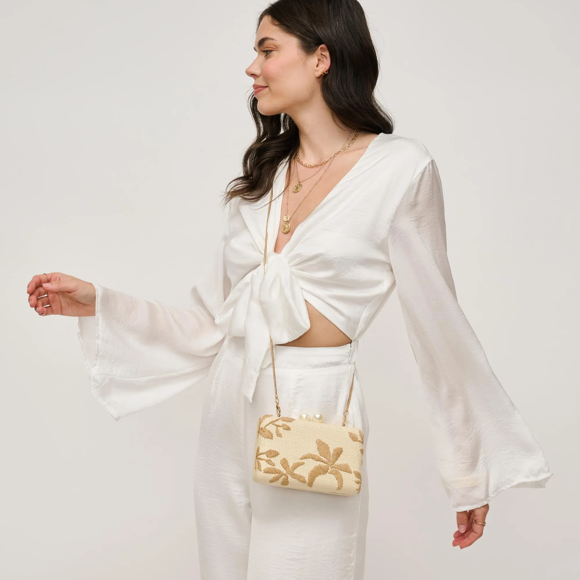 Seaside Chic Evening Bag - Natural
