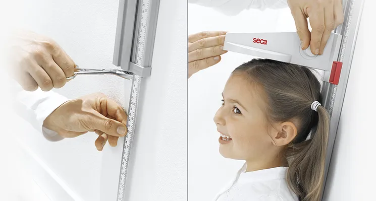 seca 216 Mechanical wall mounted stadiometer with locking headpiece