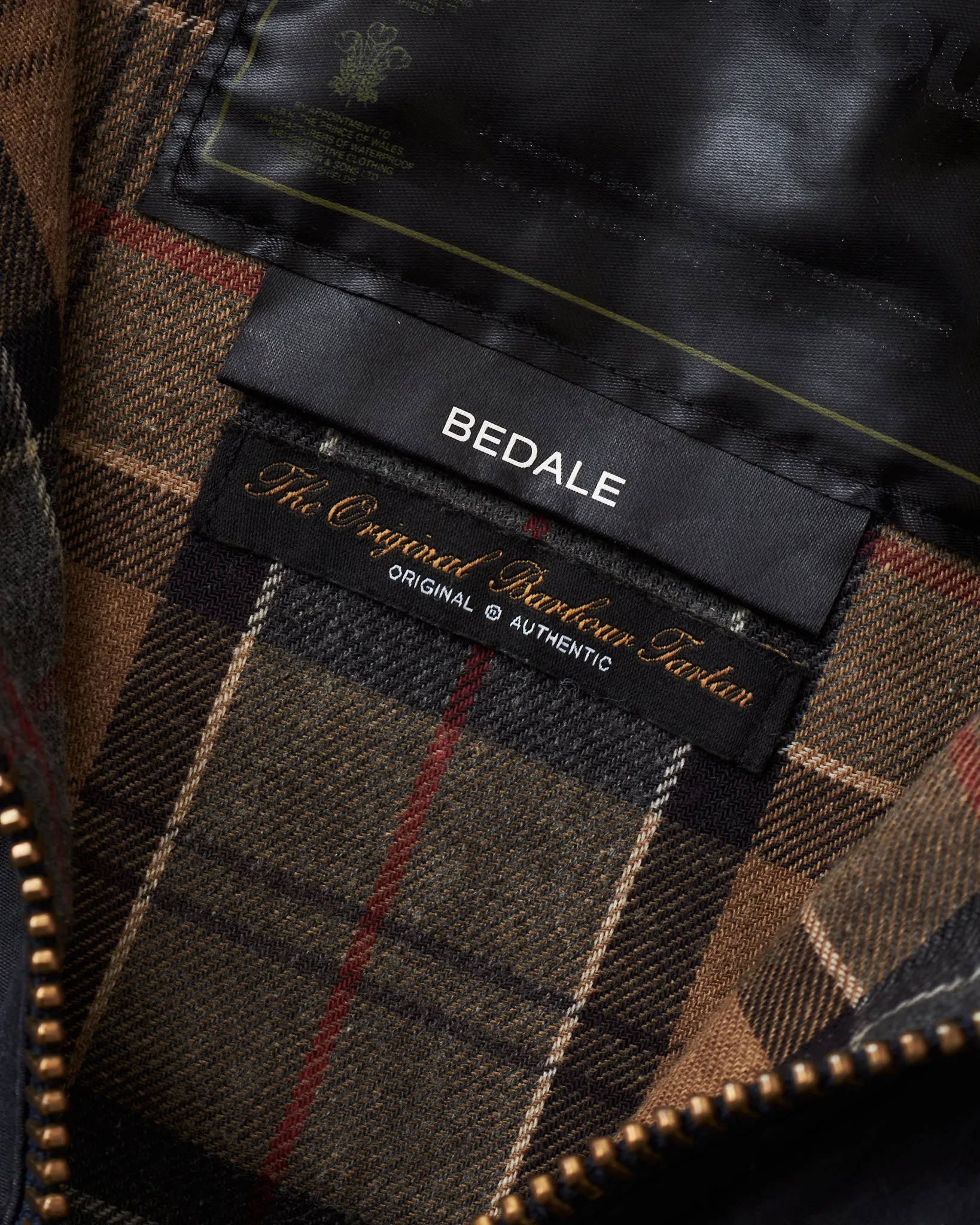 Second Hand Barbour Bedale Black Waxed Jacket Size C42 / 107 cm