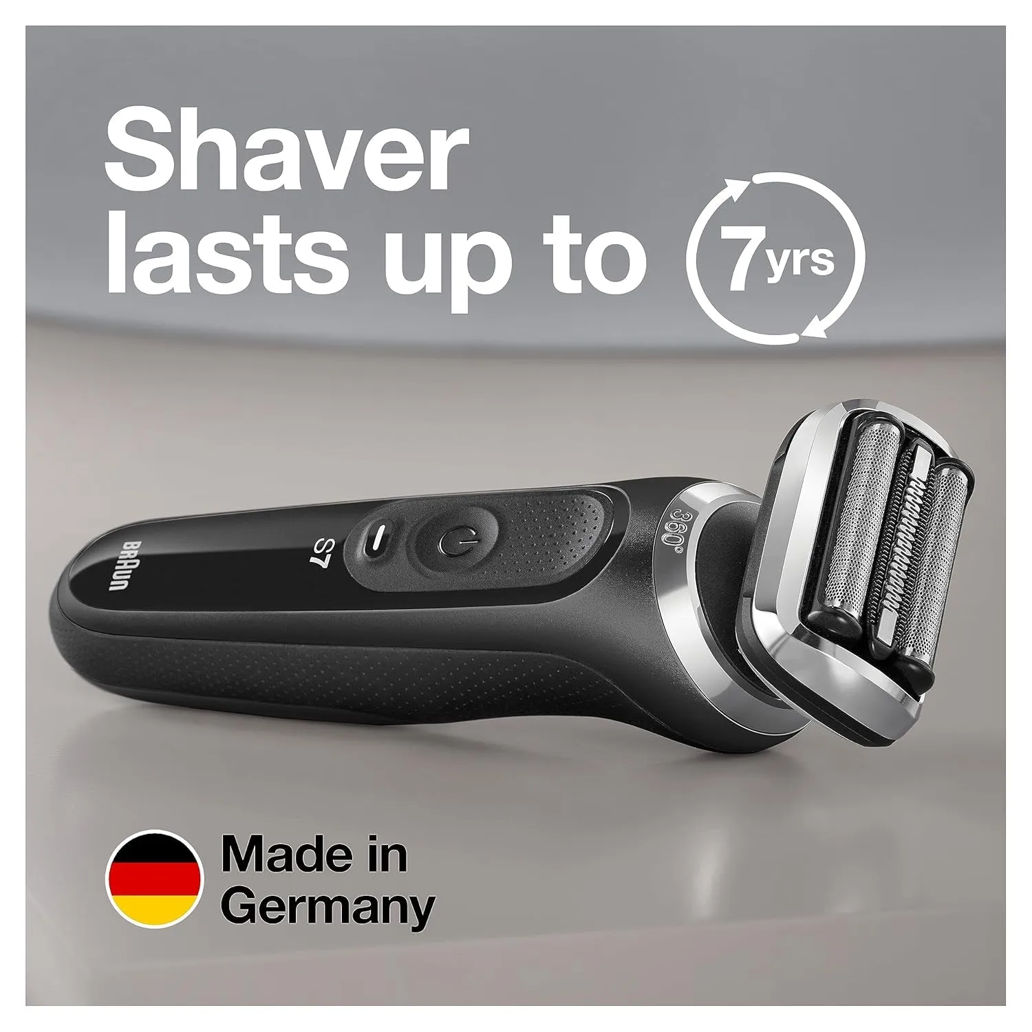 Series 7 7075Cc Electric Razor for Men with Smartcare Center, Beard Trimmer, Wet & Dry, Rechargeable, Cordless Foil Shaver, Black