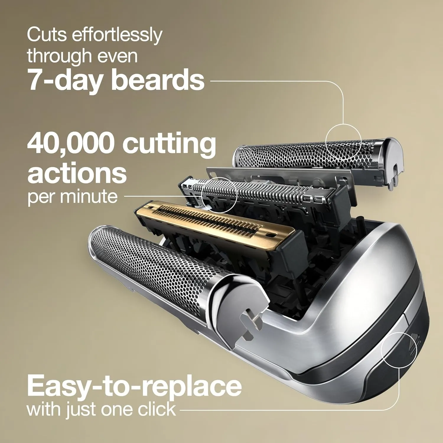 Series 9 Electric Shaver Replacement Head - 92S - Compatible with All Series 9 Electric Razors 9290Cc, 9291Cc, 9370Cc, 9293S, 9385Cc, 9390Cc, 9330S, 9296Cc