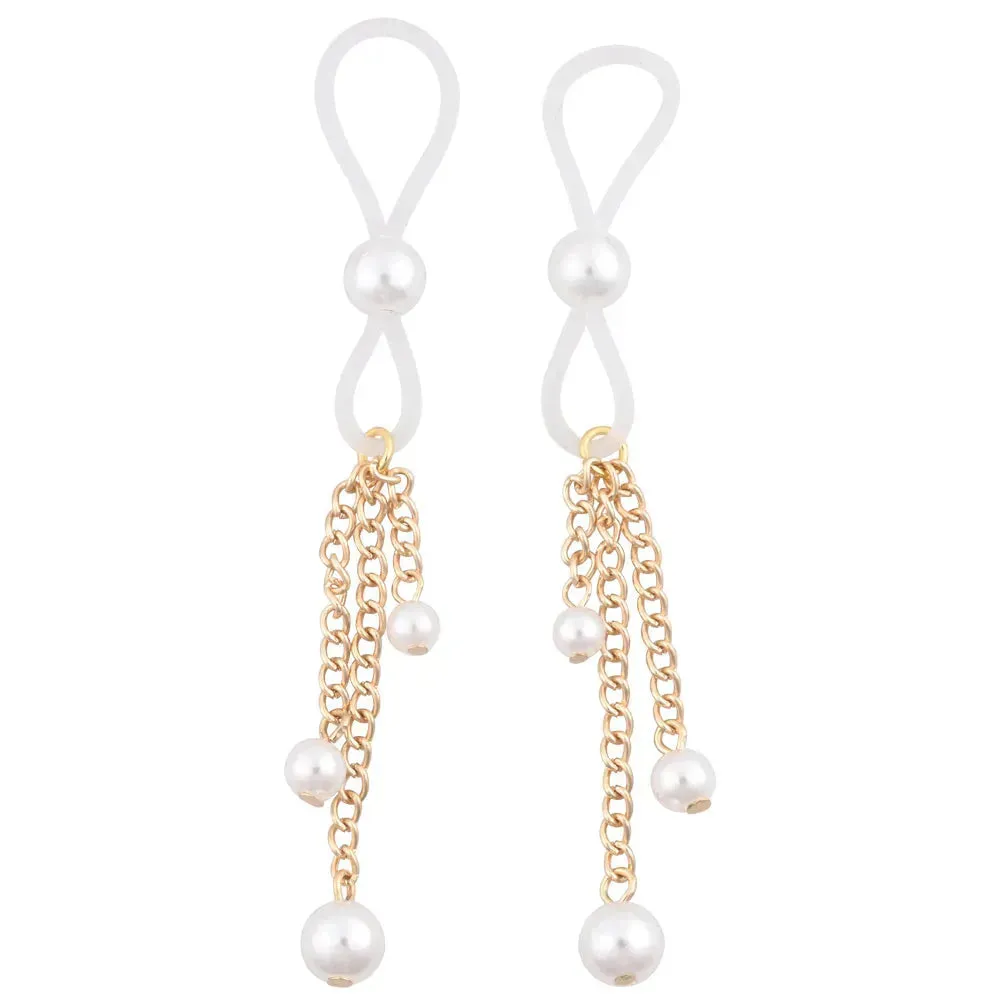 Sex & Mischief Pearl Nipple Ties