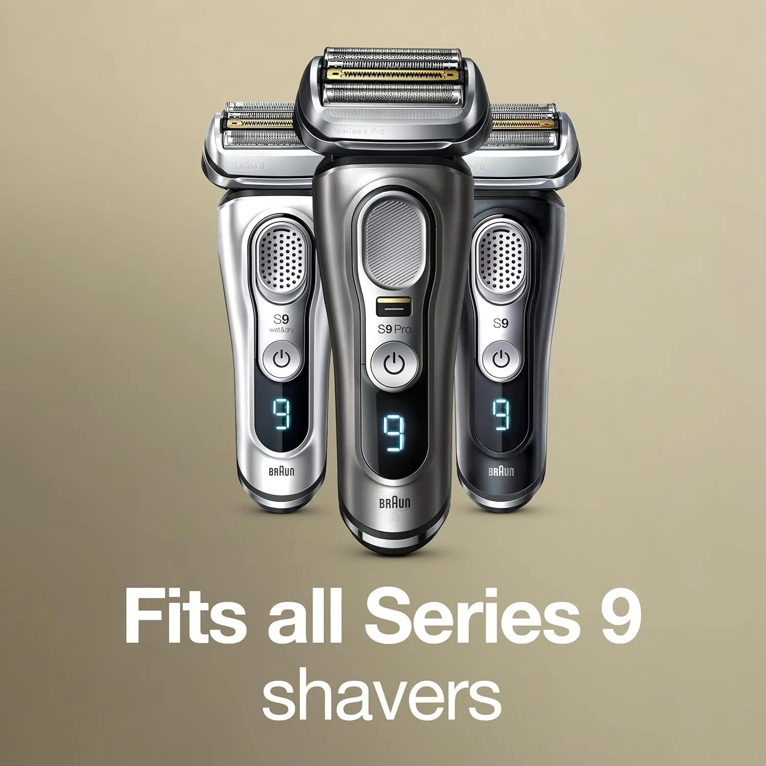 Shaver Head Replacement Part 94M Silver, Compatible with Series 9 Pro and Series 9 Electric Razors for Men