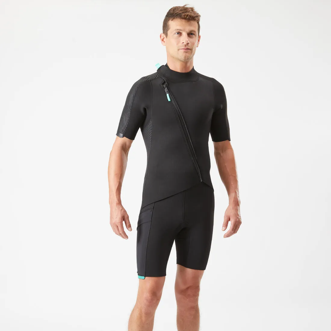 Shorty Neoprene 2mm Easy avec fermeture diagonale frontal Homme frontzip