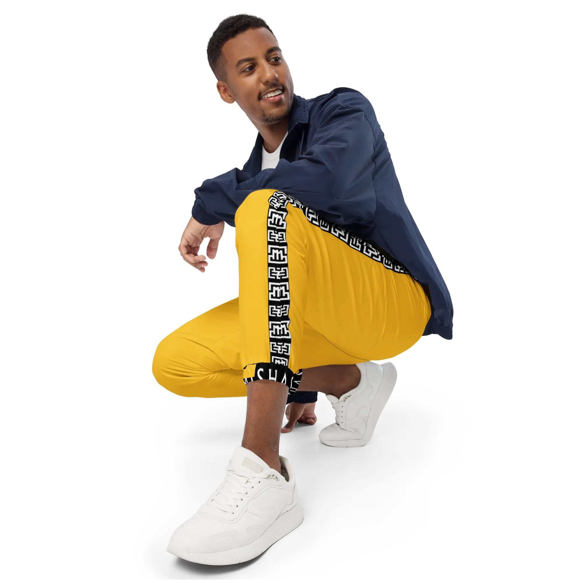 Side Solid Unisex Yellow track pants