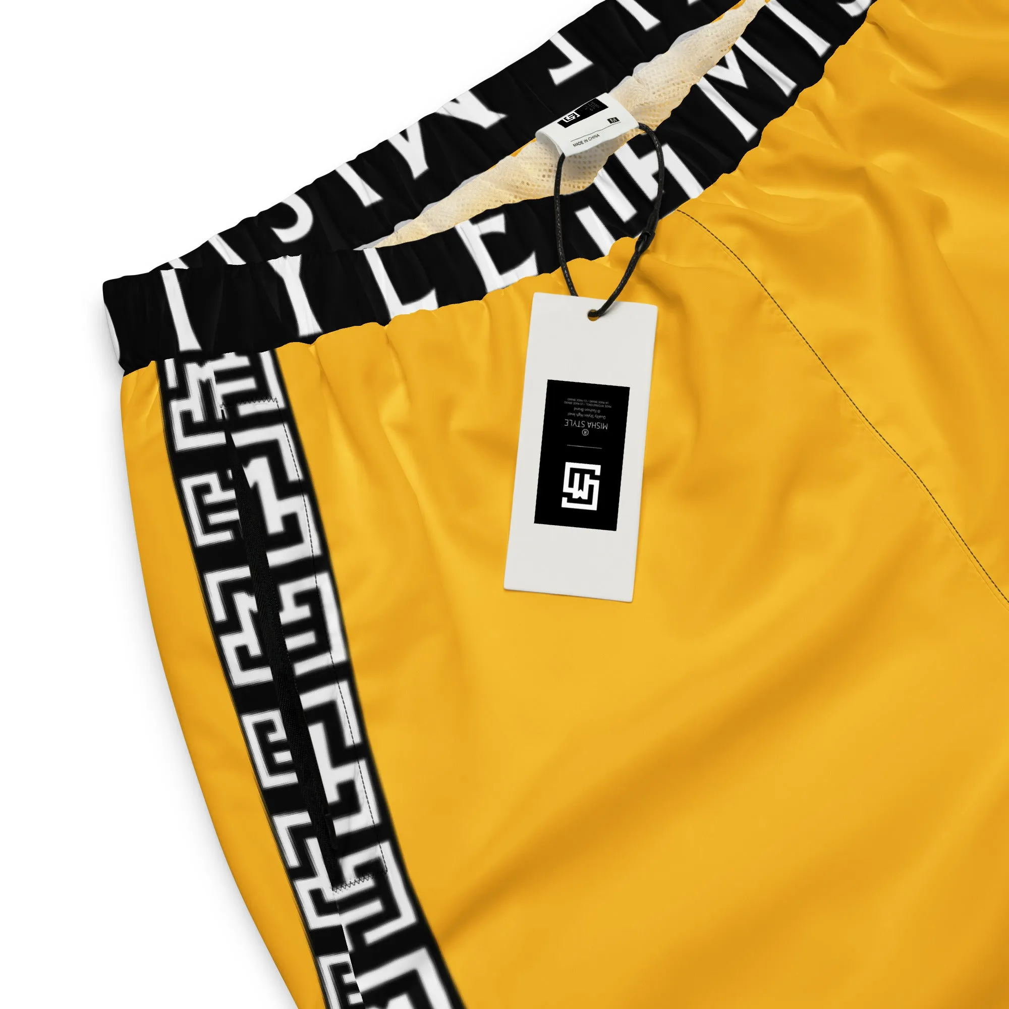 Side Solid Unisex Yellow track pants