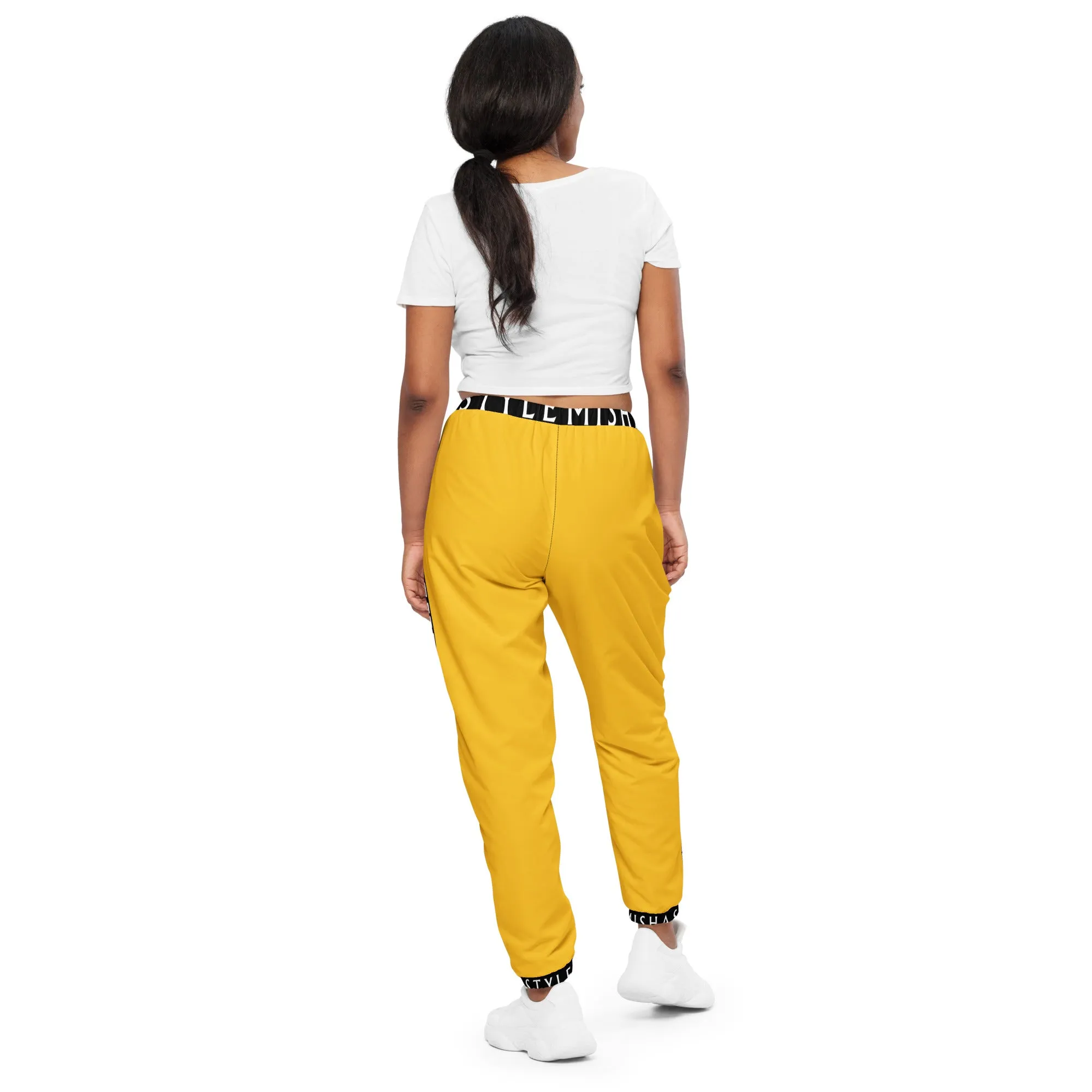Side Solid Unisex Yellow track pants