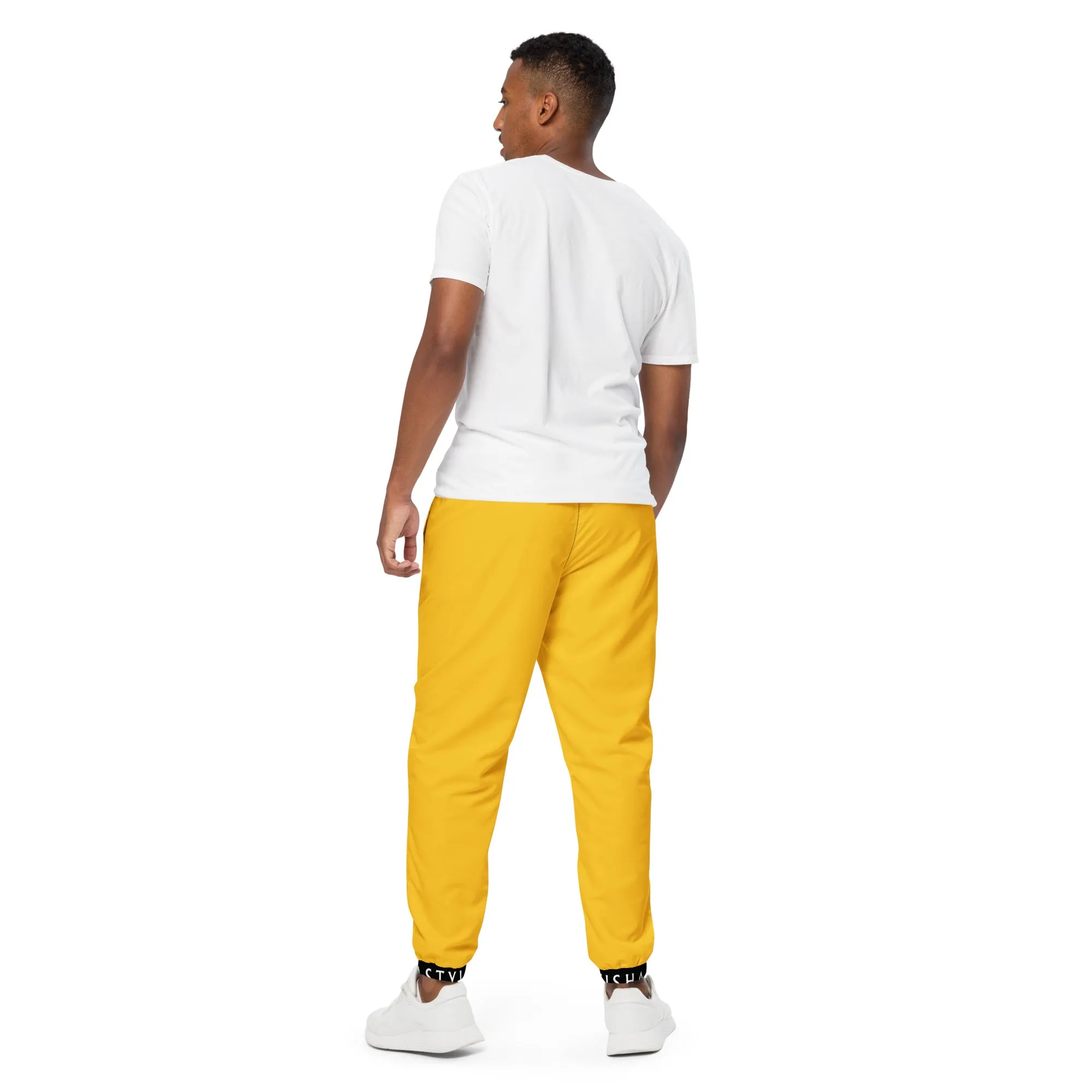 Side Solid Unisex Yellow track pants