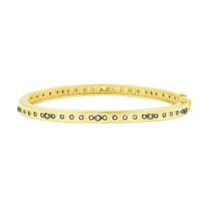 Signature Mini Stud Eternity Hinge Bangle