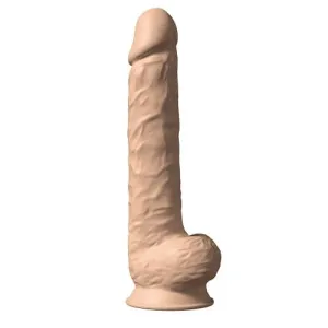 SilexD 15 inch Realistic Silicone Dual Density Huge Dildo with Suction Cup with Balls