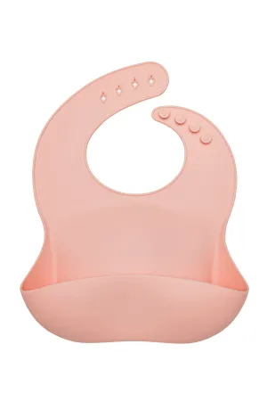 Silicone Bib - Pink Quartz