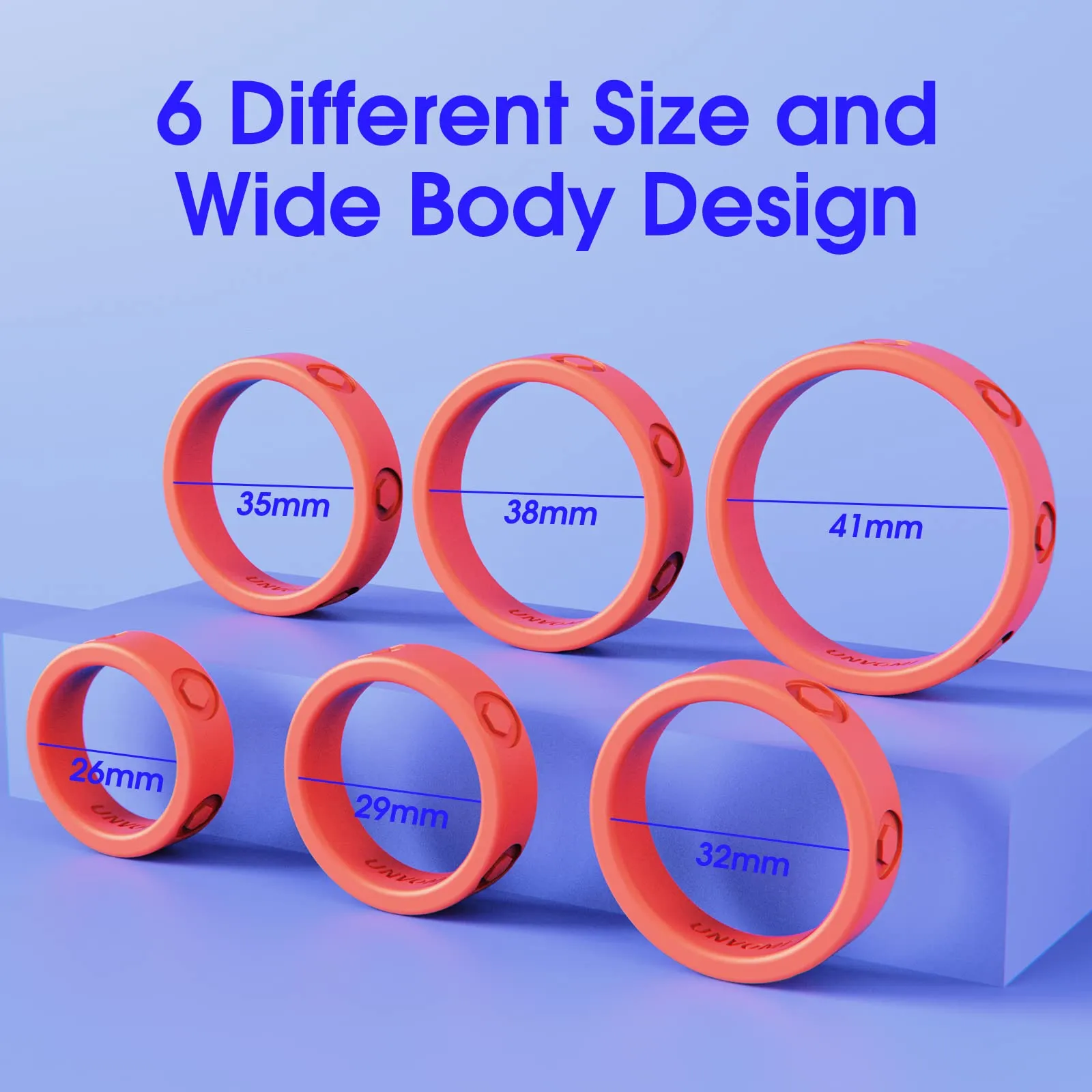 Silicone Cock Rings Set Penis Rings with 6 Different Sizes Tantabosom